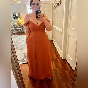 BIRDY GREY Devin Convertible Dress in Terracotta (M)